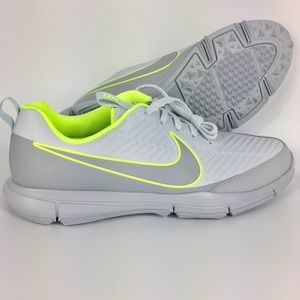 Nike Golf Explorer 2 Golf Shoes Wolf Gray Neon